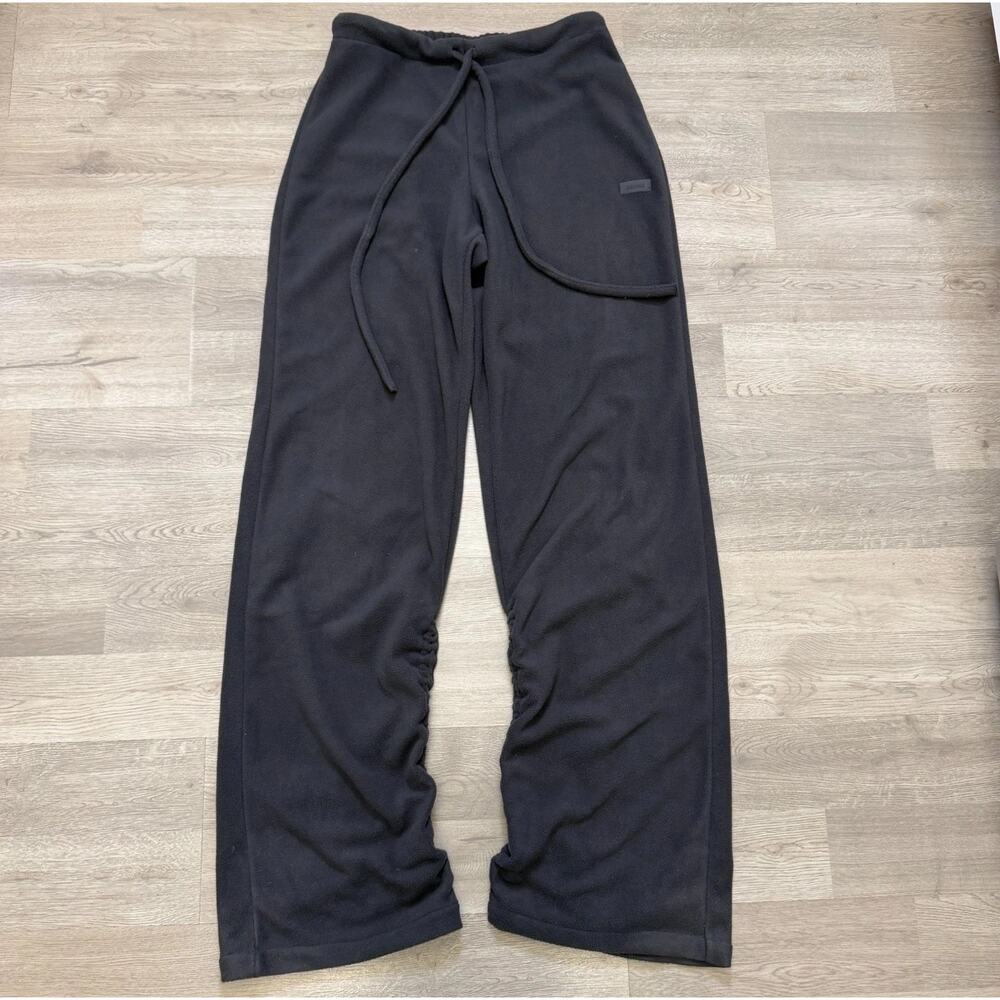 SKIMS Fleece Lounge Stacked Pant Womens S Storm Cozy Sweatpants PT-PNT-7286W